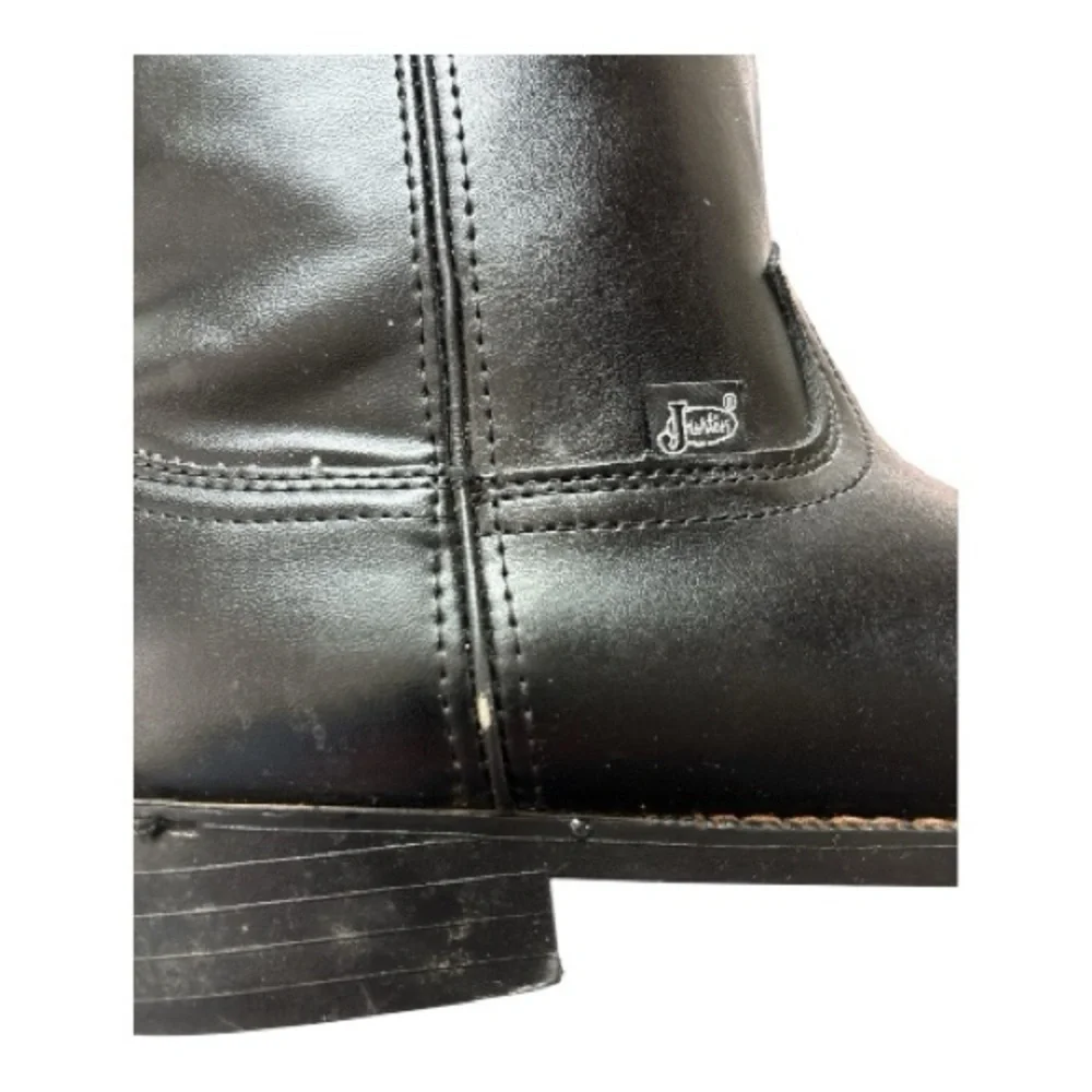 Justin Men's J-Flex Black Boots 11.5  Excellent Condition